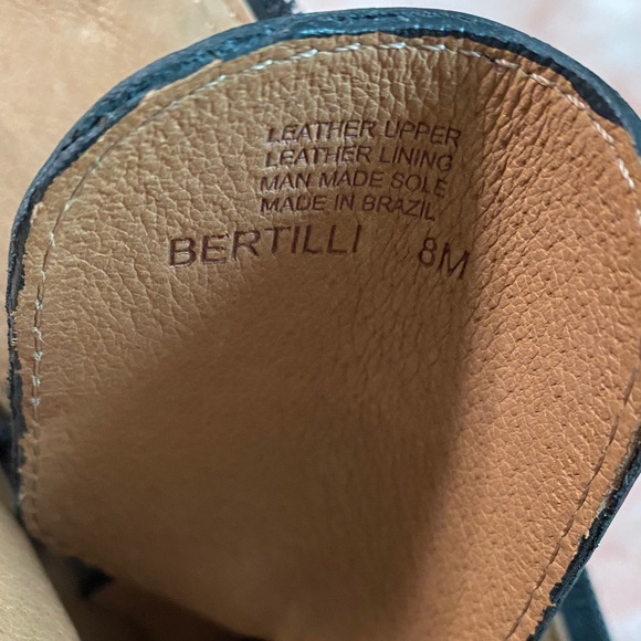 ANTONIO MELANI Black Lace-Up Buckle Combat Boots - Picture 6 of 10